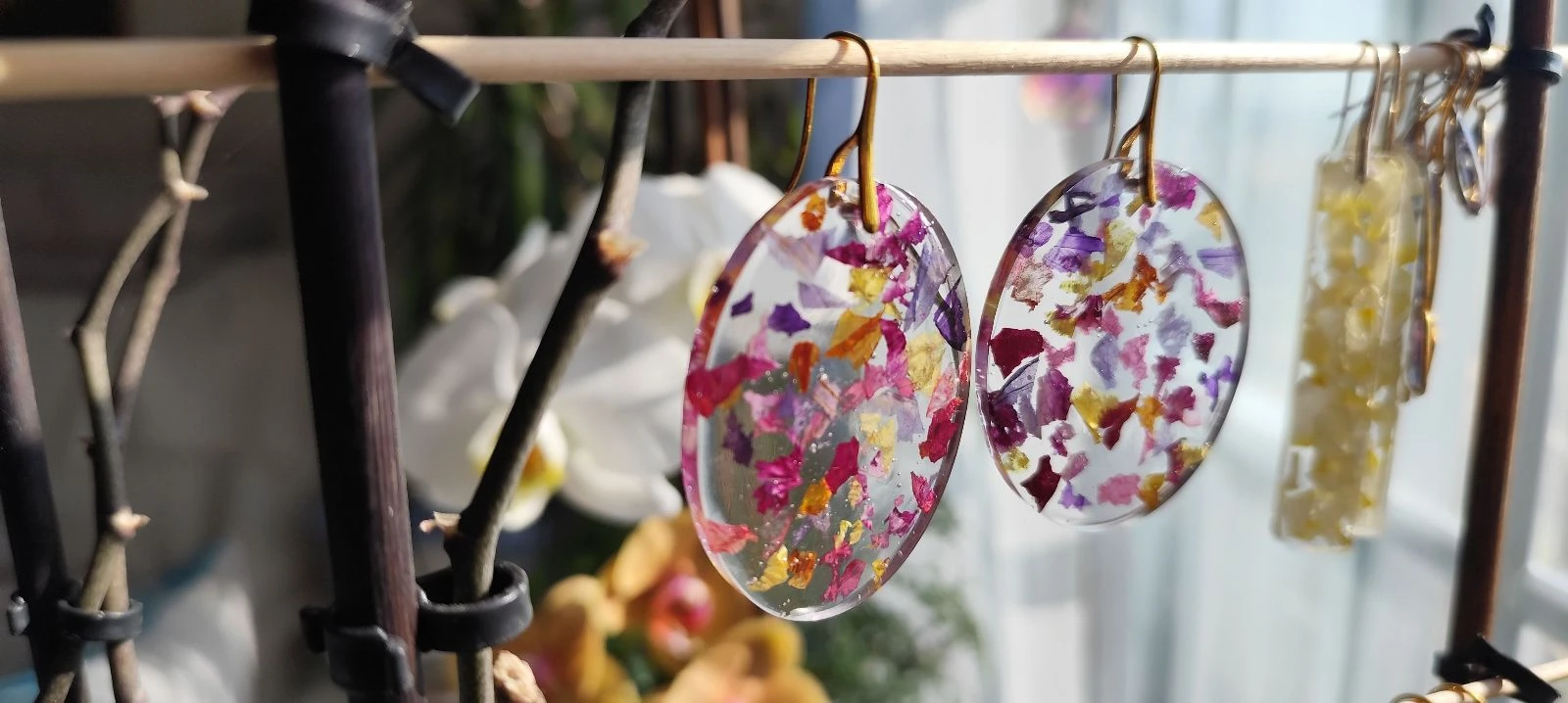 Pendientes #Pétalos de flores #XXL – photo 6